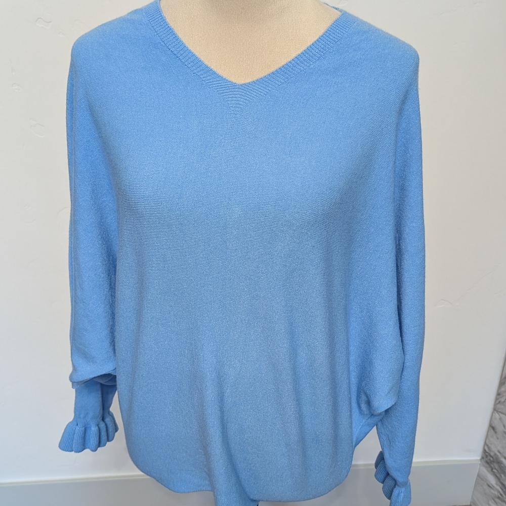 Blue V-Neck Sweater